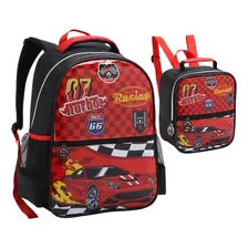 Mochila Mini Costas Menino Infantil Lancheira Carros Foto mini 1