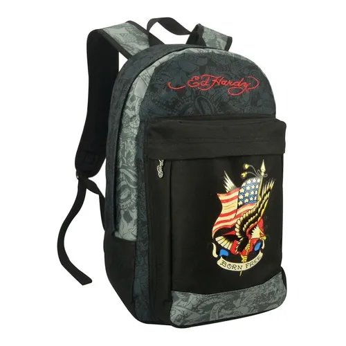 Mochila Notebook Ed Hardy Para Escola Trabalho Faculdade Foto 1