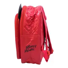 Mochila Orelhas Mickey Feminina Vermelha 3d Costas Disney Foto mini 2