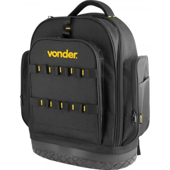 Mochila Para Ferramentas Com Base Emborrachada Profissional Cor Preto Foto 1