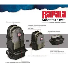 Mochila Rapala 3 Em 1 Combo (mochila + Bolsa Pesca E Viagem) Foto mini  3