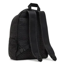 Mochila Resistente Casual Média Delia Kipling Cor Preto Desenho Do Tecido Signature Emb Foto mini  2