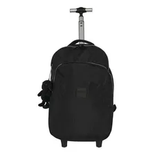 Mochila Rodinha Crinkle Juvenil Preta Luxcel Mc51698yn Foto  mini 1