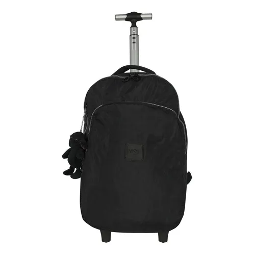Mochila Rodinha Crinkle Juvenil Preta Luxcel Mc51698yn Foto 1