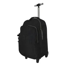 Mochila Rodinha Crinkle Juvenil Preta Luxcel Mc51698yn Foto mini  2