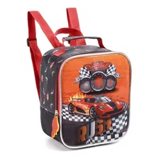 Mochila Rodinha Infantil Escolar Menino Carros Velozes Foto mini 3