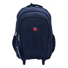 Mochila Rodinha Masculina Notebook Escolar Reforçada Cor Preto Foto mini 1
