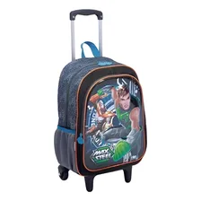 Mochila Rodinhas Max Steel Tam G 19x 3d Sestini 2019 Rob么 Cor Preto Foto mini 1