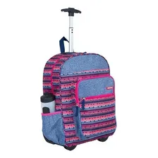 Mochila Rodinhas Trolley Borboletas Jovem Tam G Sestini Cor Violeta Foto mini 1