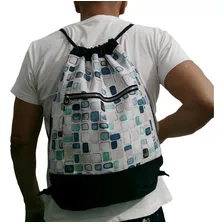 Mochila Sacochila Preto Estilosa Huto Unissex Foto mini 3