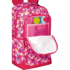 Mochila Sestini Floral Magic Crinkle Antifurto G Costas Rosa Foto mini 3