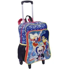 Mochila Super Hero Girls Escolar Infantil Tam G Rodinha Foto mini 1