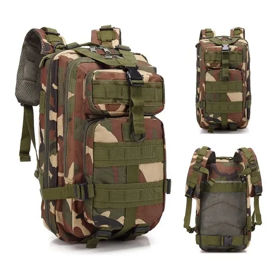 Mochila Tática Assalt Militar 30litros Reforçada Impermeável Cor Camuflada Foto 1