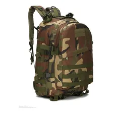 Mochila Tática Impermeável Grande Reforçada Militar 45litros Cor Camuflada Foto  mini 1