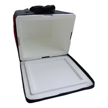 Mochila Térmica Para Entregas 45 Litros Com Isopor Preta Foto mini 1
