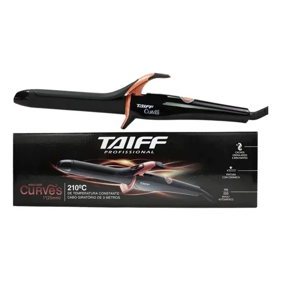 Modelador De Cachos Curves Bivolt Taiff Rapida Foto 1