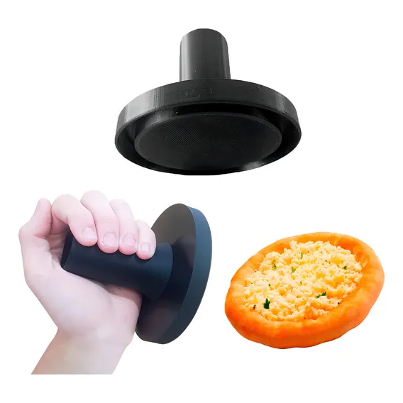 Modelador Molde Para Esfihas Aberta De 11cm - ''mini Pizza'' Cor Preto Foto 1