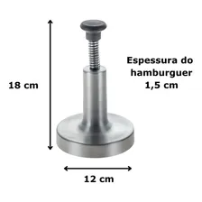 Modelador Molde Prensador De Hamburguer AlumÃnio 12cm Malta Foto mini 2