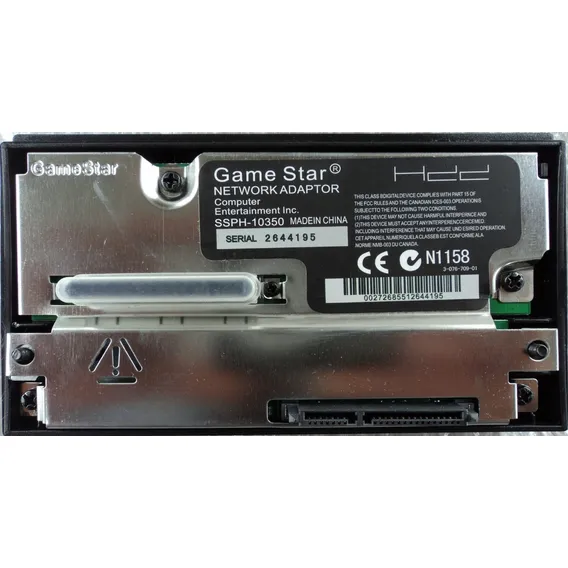 Modem Game Star Adaptador De Hd Sata Ps2 Fat Network Adapter para Playstation 2 FAT 30000R, 30001R, 39000R, 50000R Foto 1