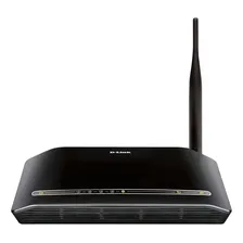 Modem roteador com wifi D-Link DSL-2730B preto Foto mini 1
