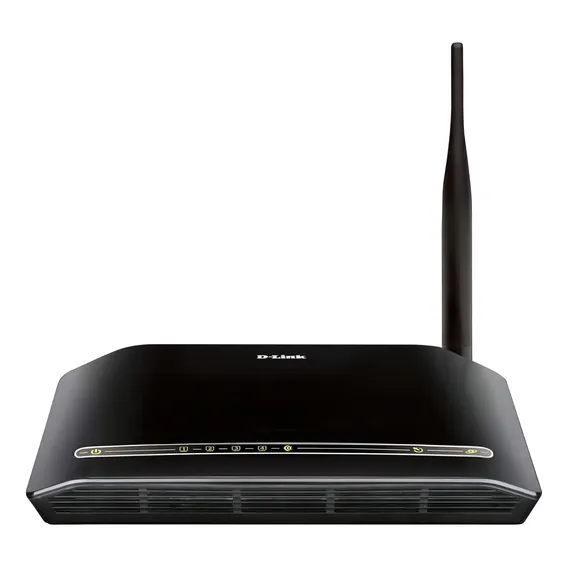 Modem roteador com wifi D-Link DSL-2730B preto Foto 1