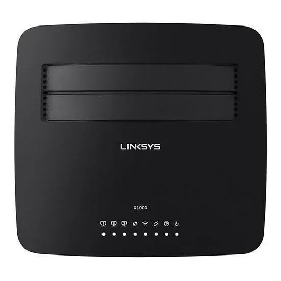 Modem roteador com wifi Linksys X1000 preto Foto 1