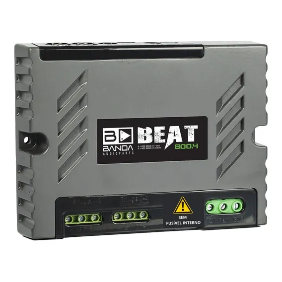 Modulo Amplificador Banda Beat 800.4 2 Ohm 4 Canais 800 Wrms Foto 1