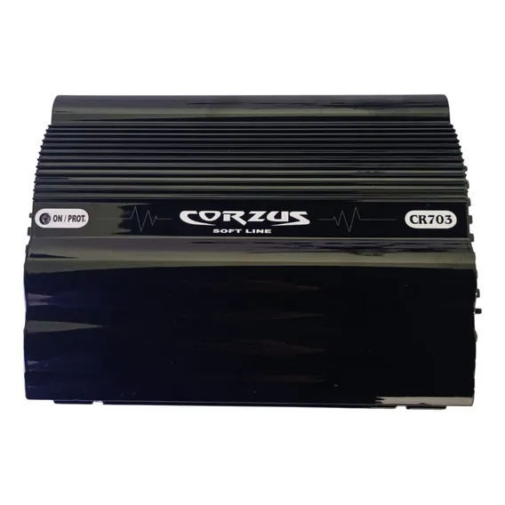 M贸dulo Amplificador Corzus Cr703 3canais Mono Stereo 280wrms Foto 1