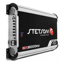 Módulo Amplificador Stetsom Ex 8000 Eq 8000w Rms 2 Ohms Cor Preto e Cinza Foto mini  2