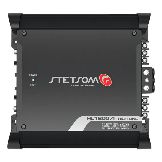 Módulo Amplificador Stetsom High Line Hl1200.4 4 Canais 2 Ohms Bridge Foto 1