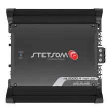 Modulo Amplificador Stetsom Hl2000.4 2000w Rms 4canais 2ohms Cor Preto/Prata Foto  mini 1