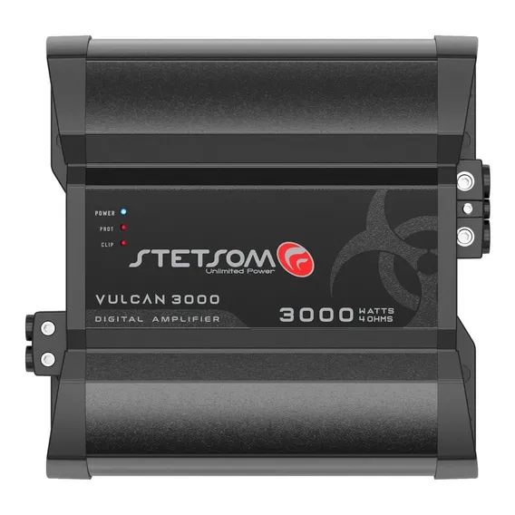 M贸dulo Amplificador Stetsom Vulcan 3000 1c 3000w Rms 4 Ohms Cor Preto Foto 1