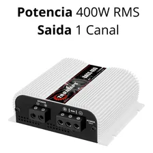 M贸dulo Amplificador Taramps 400 Watts Bass 400 1 Ohm 1 Canal Cor Branco Foto mini 2