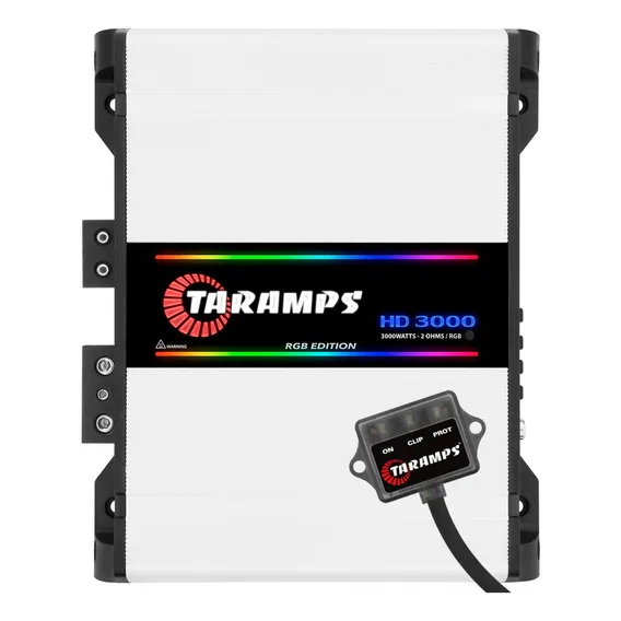 Modulo Amplificador Taramps HD 3000.1 2 Ohms Rgb Leds Som Foto 1