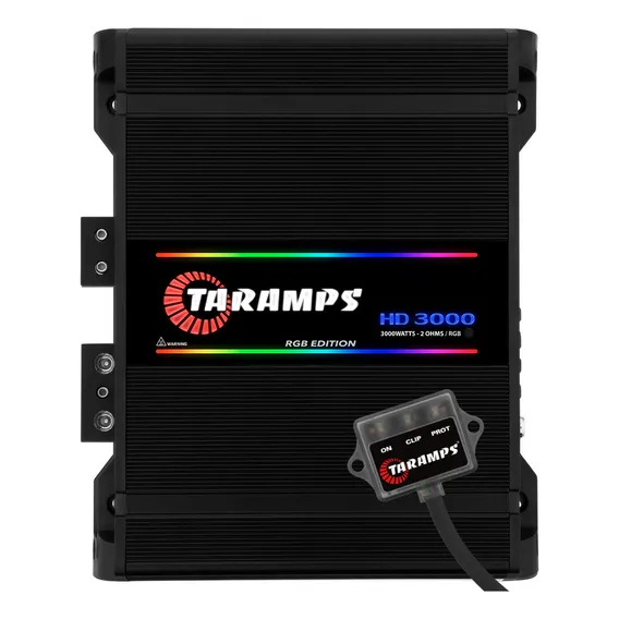 Modulo Amplificador Taramps Hd 3000 Edição Rgb Potencia 3000 Cor 2 Ohms - Preto Foto 1