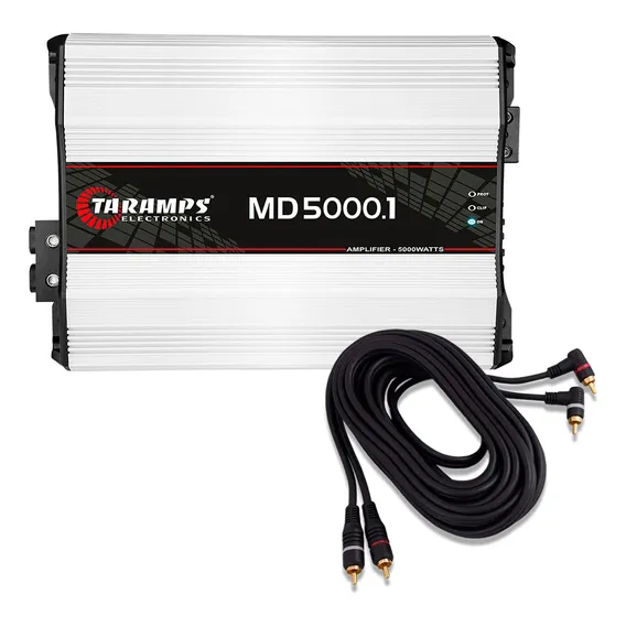 M贸dulo Amplificador Taramps Md5000 5000w Rms 1 Canal 2 Ohms Cor Prateado Foto 1