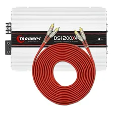Modulo Amplificador Taramps Som Automotivo Taramps Ds1200x4 + 2cabos Rca Automotivo Potencia 1200watts 4 Canais Foto  mini 1
