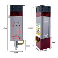 Módulo Cabeça Do Laser 40w Para Máquina Cnc/router 12V Foto mini 2