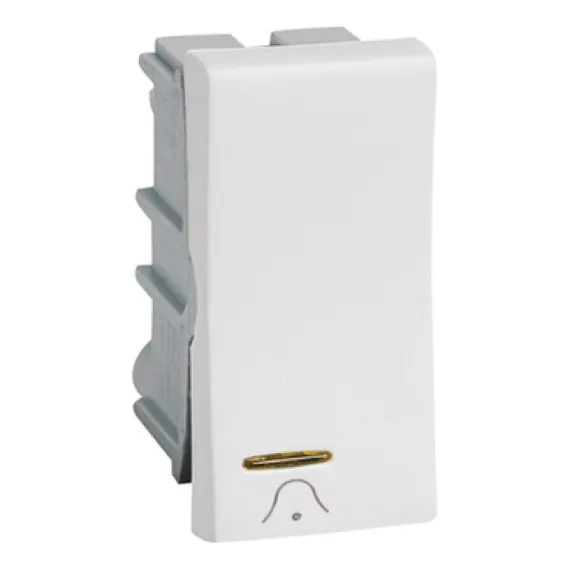 Módulo Campainha Pulsador Com Luz Pialplus 2a 250v 611022 Cor Branco 250 Foto 1