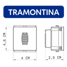 Modulo Campainha Som Cigarra Bivolt Aria Tramontina Cor Branco 110V/220V Foto mini 4