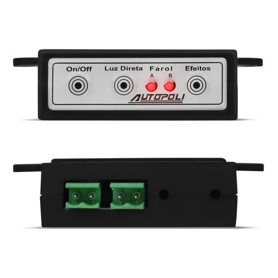 Modulo Central Strobo Autopoli Reposição 12~24v Bivolt Cor Preto Foto 1