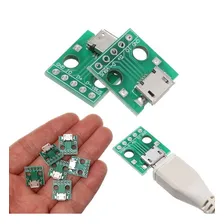 Módulo Conector Micro Usb Fêmea Dip Protoboard Fonte Foto mini 3