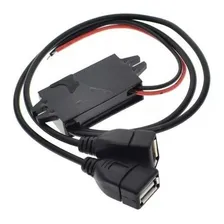 M贸dulo Conversor De Carro 12v Para 2x Usb 5v Gps Rastreador Cor Preto Foto mini 1