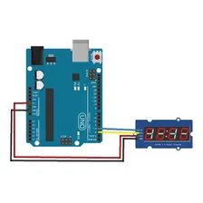 Modulo Display 4 Digitos Tm1637 Vermelho Relogio Arduino Esp Foto mini 3