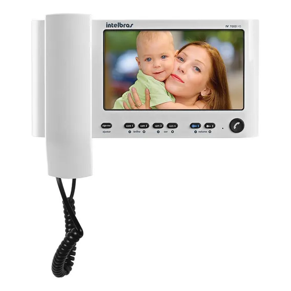 Módulo Interno Video Porteiro Iv 7000 Hs In Branco Intelbras Foto 1