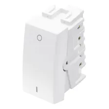 M贸dulo Interruptor Bipolar Simples Habitat 10a 250v Branco Foto mini 1