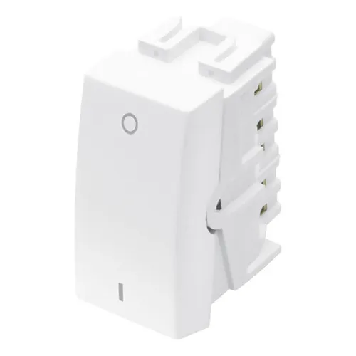 M贸dulo Interruptor Bipolar Simples Habitat 10a 250v Branco Foto 1