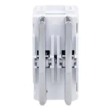 Modulo Interruptor Duplo Paralelo Cromado - Novara Foto  mini 1