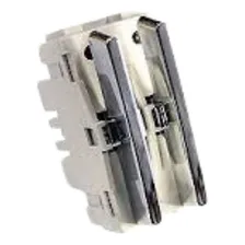 Modulo Interruptor Duplo Paralelo Cromado - Novara Foto mini  2