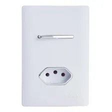 Modulo Interruptor Simples Branco (white) - Novara Foto mini 1